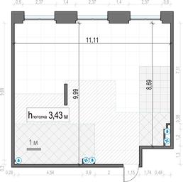 1-BD Apartment Sale, 105.3 sq. m. at Life Time, Sergeya Makeyeva Street, вл11/9с1-10, Moscow, Russia #3