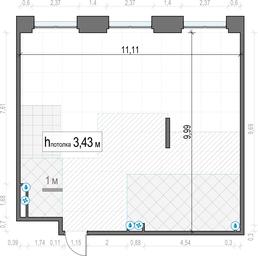 1-BD Apartment Sale, 106.7 sq. m. at Life Time, Sergeya Makeyeva Street, вл11/9с1-10, Moscow, Russia #3