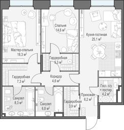 1-BD Apartment Sale, 105.3 sq. m. at Life Time, Sergeya Makeyeva Street, вл11/9с1-10, Moscow, Russia #2 1-BD Apartment Sale, 105.3 sq. m. at Life Time, Sergeya Makeyeva Street, вл11/9с1-10, Moscow, Russia #2