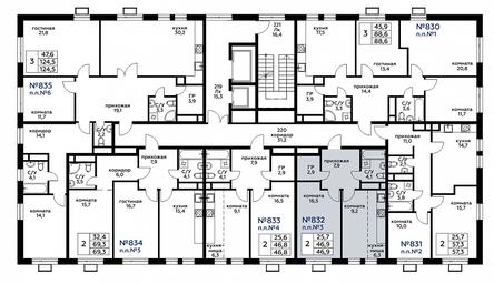 1-BD Apartment Sale, 47平方米 at Veresk, 3rd Khoroshyovskaya Street, вл19с3к1, Moscow, Russia #2 1-BD Apartment Sale, 47平方米 at Veresk, 3rd Khoroshyovskaya Street, вл19с3к1, Moscow, Russia #2
