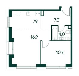 1-BD Apartment Sale, 46.5 sq. m. at Primavera, Volokolamskoye Highway, вл67, Moscow, Russia #2