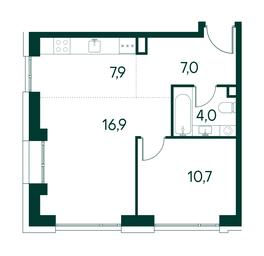 1-BD Apartment Sale, 46.5 sq. m. at Primavera, Volokolamskoye Highway, вл67, Moscow, Russia #3