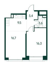 1-BD Apartment Sale, 51.5 sq. m. at Primavera, Volokolamskoye Highway, вл67, Moscow, Russia #2