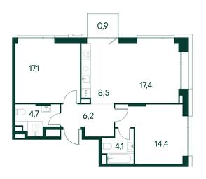 2-BD Apartment Sale, 73.3 sq. m. at Primavera, Volokolamskoye Highway, вл67, Moscow, Russia #2 2-BD Apartment Sale, 73.3 sq. m. at Primavera, Volokolamskoye Highway, вл67, Moscow, Russia #2