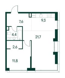 1-BD Apartment Sale, 57.4 sq. m. at Primavera, Volokolamskoye Highway, вл67, Moscow, Russia #2 1-BD Apartment Sale, 57.4 sq. m. at Primavera, Volokolamskoye Highway, вл67, Moscow, Russia #2