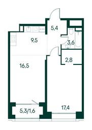 1-BD Apartment Sale, 56.8 sq. m. at Primavera, Volokolamskoye Highway, вл67, Moscow, Russia #3 1-BD Apartment Sale, 56.8 sq. m. at Primavera, Volokolamskoye Highway, вл67, Moscow, Russia #3