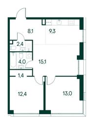 2-BD Apartment Sale, 65.7 sq. m. at Primavera, Volokolamskoye Highway, вл67, Moscow, Russia #3
