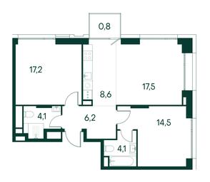 2-BD Apartment Sale, 73 sq. m. at Primavera, Volokolamskoye Highway, вл67, Moscow, Russia #2