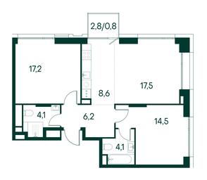 2-BD Apartment Sale, 73 sq. m. at Primavera, Volokolamskoye Highway, вл67, Moscow, Russia #3