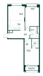 2-BD Apartment Sale, 80.2平方米 at Primavera, Volokolamskoye Highway, вл67, Moscow, Russia #3 2-BD Apartment Sale, 80.2平方米 at Primavera, Volokolamskoye Highway, вл67, Moscow, Russia #3