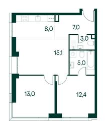 Продажа 2-комн. квартиры, 63,5 м² в ЖК «Примавера (Primavera)», Волоколамское шоссе, вл67, Москва, Россия #3