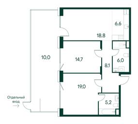 3-BD Apartment Sale, 88.4 sq. m. at Primavera, Volokolamskoye Highway, вл67, Moscow, Russia #2 3-BD Apartment Sale, 88.4 sq. m. at Primavera, Volokolamskoye Highway, вл67, Moscow, Russia #2