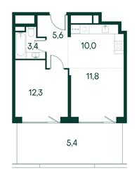 1-BD Apartment Sale, 48.5平方米 at Primavera, Volokolamskoye Highway, вл67, Moscow, Russia #2 1-BD Apartment Sale, 48.5平方米 at Primavera, Volokolamskoye Highway, вл67, Moscow, Russia #2