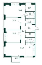 3-BD Apartment Sale, 131.4 sq. m. at Primavera, Volokolamskoye Highway, вл67, Moscow, Russia #3 3-BD Apartment Sale, 131.4 sq. m. at Primavera, Volokolamskoye Highway, вл67, Moscow, Russia #3