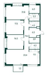 3-BD Apartment Sale, 131.4 sq. m. at Primavera, Volokolamskoye Highway, вл67, Moscow, Russia #2 3-BD Apartment Sale, 131.4 sq. m. at Primavera, Volokolamskoye Highway, вл67, Moscow, Russia #2