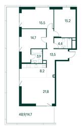 3-BD Apartment Sale, 111.9 sq. m. at Primavera, Volokolamskoye Highway, вл67, Moscow, Russia #3