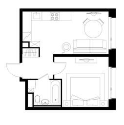 Apartment Sale, 35.3 sq. m. at Peredelkino Blizhnee, Korneya Chukovskogo Street, 1, Vnukovskoye Settlement, Moscow, Russia #4