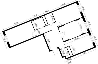 3-BD Apartment Sale, 84.7 sq. m. at Peredelkino Blizhnee, Korneya Chukovskogo Street, 1, Vnukovskoye Settlement, Moscow, Russia #3