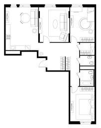 3-BD Apartment Sale, 98.9平方米 at Peredelkino Blizhnee, Korneya Chukovskogo Street, 1, Vnukovskoye Settlement, Moscow, Russia #4