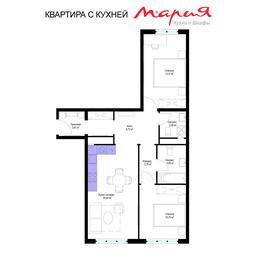 2-BD Apartment Sale, 65.3 sq. m. at Eko Vidnoe 2.0, kvartal Tsentralny, 1, Kupelinka Subdistrict, derevnya Sapronovo, Leninskiy City District, Moscow Region, Russia #3 2-BD Apartment Sale, 65.3 sq. m. at Eko Vidnoe 2.0, kvartal Tsentralny, 1, Kupelinka Subdistrict, derevnya Sapronovo, Leninskiy City District, Moscow Region, Russia #3