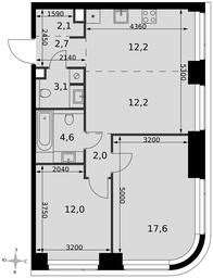 3-BD Apartment Sale, 68.5 sq. m. at Amber City, 3rd Khoroshyovsky Drive, 3А, Moscow, Russia #4