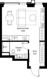 Apartment Sale, 30平方米 at Multikvartal CITYZEN, Vishnyovaya Street, Moscow, Russia #2 Apartment Sale, 30平方米 at Multikvartal CITYZEN, Vishnyovaya Street, Moscow, Russia #2
