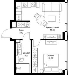 1-BD Apartment Sale, 37.3平方米 at Multikvartal CITYZEN, Vishnyovaya Street, Moscow, Russia #3 1-BD Apartment Sale, 37.3平方米 at Multikvartal CITYZEN, Vishnyovaya Street, Moscow, Russia #3