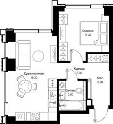 1-BD Apartment Sale, 41.9平方米 at Multikvartal CITYZEN, Vishnyovaya Street, Moscow, Russia #3 1-BD Apartment Sale, 41.9平方米 at Multikvartal CITYZEN, Vishnyovaya Street, Moscow, Russia #3