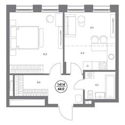 2-BD Apartment Sale, 44平方米 at Admiral, Shosseynaya Street, 4А, Moscow, Russia #2 2-BD Apartment Sale, 44平方米 at Admiral, Shosseynaya Street, 4А, Moscow, Russia #2