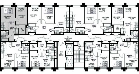 1-BD Apartment Sale, 40.67 sq. m. at Kvartal Rumyantsevo, ulitsa Admirala Kornilova, с1, Mosrentgen Settlement, Moscow, Russia #2