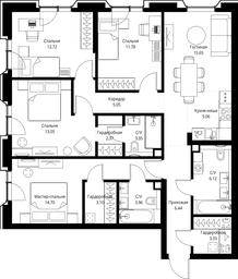 4-BD Apartment Sale, 106.68平方米 at MIRA, Mira Avenue, Moscow, Russia #2 4-BD Apartment Sale, 106.68平方米 at MIRA, Mira Avenue, Moscow, Russia #2