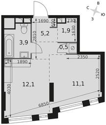 Apartment Sale, 34.7 sq. m. at Rotterdam, Varshavskoye Highway, 37Ак1с2, Moscow, Russia #2 Apartment Sale, 34.7 sq. m. at Rotterdam, Varshavskoye Highway, 37Ак1с2, Moscow, Russia #2