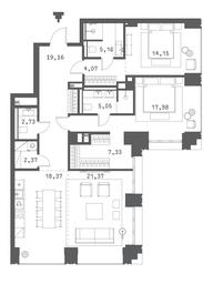 2-BD Apartment Sale, 120.58 sq. m. at Klubny dom Forum (Klubny dom Forum), Sadovaya-Sukharevskaya Street, Moscow, Russia #3 2-BD Apartment Sale, 120.58 sq. m. at Klubny dom Forum (Klubny dom Forum), Sadovaya-Sukharevskaya Street, Moscow, Russia #3