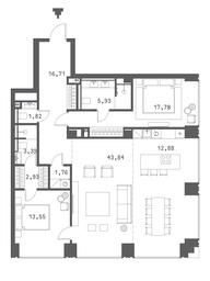 2-BD Apartment Sale, 122.9 sq. m. at Klubny dom Forum (Klubny dom Forum), Sadovaya-Sukharevskaya Street, Moscow, Russia #3
