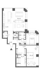 2-BD Apartment Sale, 115.23 sq. m. at Klubny dom Forum (Klubny dom Forum), Sadovaya-Sukharevskaya Street, Moscow, Russia #4
