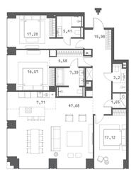 3-BD Apartment Sale, 148.11 sq. m. at Klubny dom Forum (Klubny dom Forum), Sadovaya-Sukharevskaya Street, Moscow, Russia #2 3-BD Apartment Sale, 148.11 sq. m. at Klubny dom Forum (Klubny dom Forum), Sadovaya-Sukharevskaya Street, Moscow, Russia #2