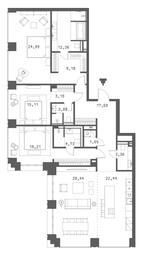 3-BD Apartment Sale, 169.76 sq. m. at Klubny dom Forum (Klubny dom Forum), Sadovaya-Sukharevskaya Street, Moscow, Russia #2 3-BD Apartment Sale, 169.76 sq. m. at Klubny dom Forum (Klubny dom Forum), Sadovaya-Sukharevskaya Street, Moscow, Russia #2
