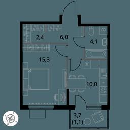 1-BD Apartment Sale, 38.9 sq. m. at 1 Izmajlovskij, Montazhnaya Street, 8с13, Moscow, Russia #3 1-BD Apartment Sale, 38.9 sq. m. at 1 Izmajlovskij, Montazhnaya Street, 8с13, Moscow, Russia #3