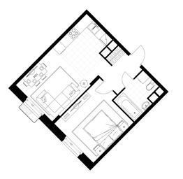 Apartment Sale, 42.8 sq. m. at Rezidentsii Skolkovo, Kashtanovaya ulitsa, 1, rabochiy posyolok Zarechye, Odintsovskiy City District, Moscow Region, Russia #4