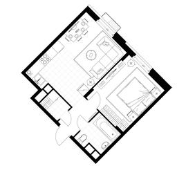 Apartment Sale, 43.1 sq. m. at Rezidentsii Skolkovo, Kashtanovaya ulitsa, 1, rabochiy posyolok Zarechye, Odintsovskiy City District, Moscow Region, Russia #4