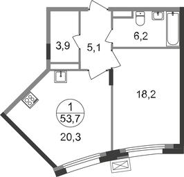 Apartment Sale, 53.7平方米 at Rezidentsii Skolkovo, Kashtanovaya ulitsa, 1, rabochiy posyolok Zarechye, Odintsovskiy City District, Moscow Region, Russia #2 Apartment Sale, 53.7平方米 at Rezidentsii Skolkovo, Kashtanovaya ulitsa, 1, rabochiy posyolok Zarechye, Odintsovskiy City District, Moscow Region, Russia #2