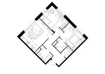 2-BD Apartment Sale, 66.7 sq. m. at Rezidentsii Skolkovo, Kashtanovaya ulitsa, 1, rabochiy posyolok Zarechye, Odintsovskiy City District, Moscow Region, Russia #4