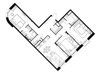 3-BD Apartment Sale, 102.4平方米 at Rezidentsii Skolkovo, Kashtanovaya ulitsa, 1, rabochiy posyolok Zarechye, Odintsovskiy City District, Moscow Region, Russia #4