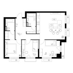 3-BD Apartment Sale, 79.3平方米 at Ilinskie Luga, Zapovednaya Street, 1, posyolok Ilyinskoye-Usovo, Krasnogorsk City District, Moscow Region, Russia #3 3-BD Apartment Sale, 79.3平方米 at Ilinskie Luga, Zapovednaya Street, 1, posyolok Ilyinskoye-Usovo, Krasnogorsk City District, Moscow Region, Russia #3
