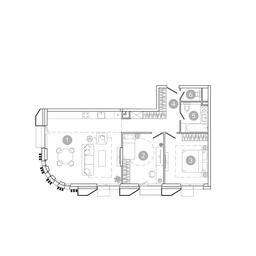 2-BD Apartment Sale, 80.2平方米 at UNO.Sokolinaya Gora, 8th Sokolinoy Gory Street, 26, Moscow, Russia #2