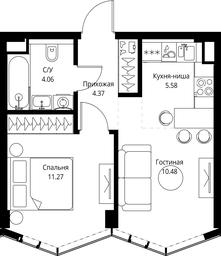 1-BD Apartment Sale, 35.76平方米 at MIRA, Mira Avenue, Moscow, Russia #3 1-BD Apartment Sale, 35.76平方米 at MIRA, Mira Avenue, Moscow, Russia #3