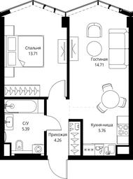 1-BD Apartment Sale, 43.83 sq. m. at MIRA, Mira Avenue, Moscow, Russia #2 1-BD Apartment Sale, 43.83 sq. m. at MIRA, Mira Avenue, Moscow, Russia #2