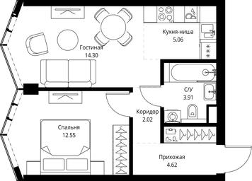 1-BD Apartment Sale, 42.46平方米 at MIRA, Mira Avenue, Moscow, Russia #2 1-BD Apartment Sale, 42.46平方米 at MIRA, Mira Avenue, Moscow, Russia #2