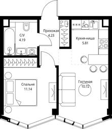 1-BD Apartment Sale, 36.09平方米 at MIRA, Mira Avenue, Moscow, Russia #3 1-BD Apartment Sale, 36.09平方米 at MIRA, Mira Avenue, Moscow, Russia #3