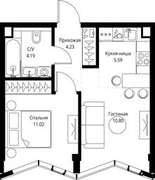 1-BD Apartment Sale, 35.83平方米 at MIRA, Mira Avenue, Moscow, Russia #3 1-BD Apartment Sale, 35.83平方米 at MIRA, Mira Avenue, Moscow, Russia #3